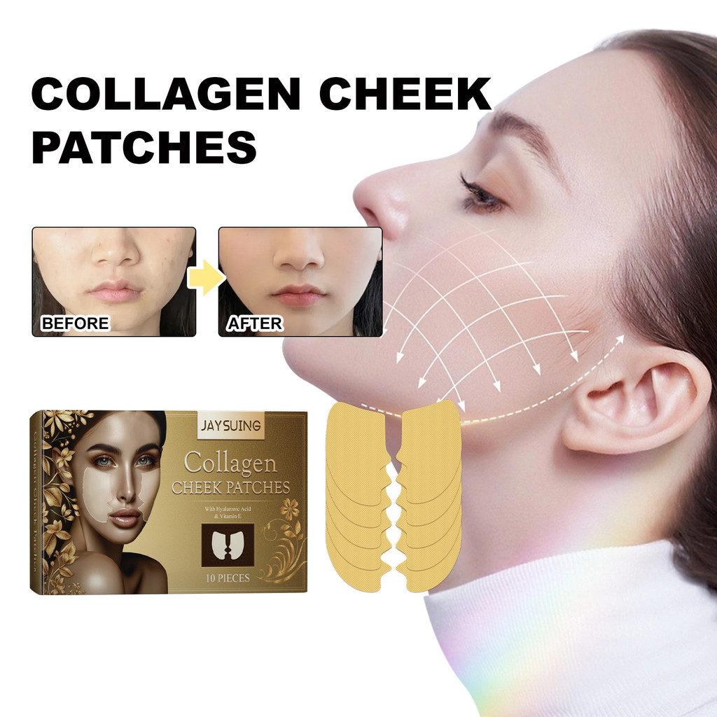 แผ่นแปะแก้มคอลลาเจน 1กล่อง /10ocs