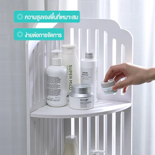 ชั้นวางของในห้องน้ำ ชั้นวางของเข้ามุม ทนทาน แข็งแรง กันน้ำกันขึ้นรา ชั้นวางของสามเหลี่ยม 3/4 ชั้น