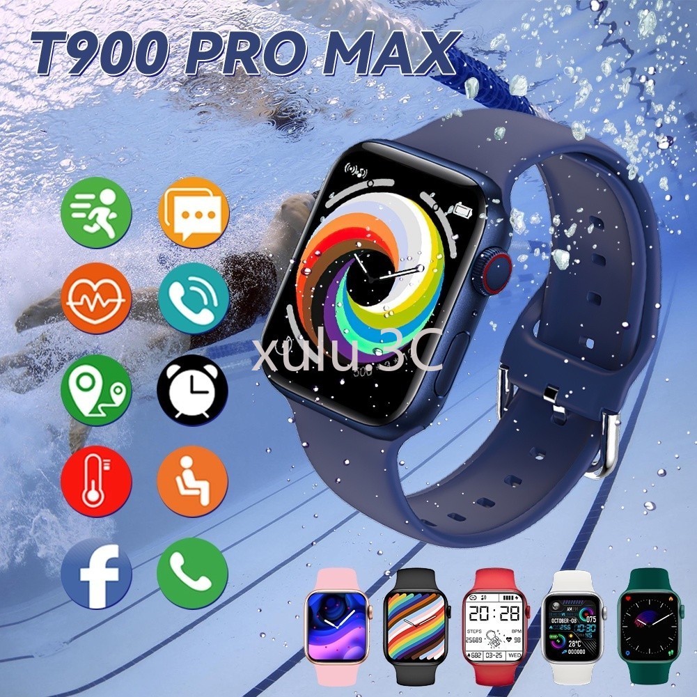 T900 Pro Max smartwatch โทรผ่านบลูทูธ อัตราการเต้นของหัวใจ ความดันโลหิต การตรวจสอบการออกกําลังกายแบบ