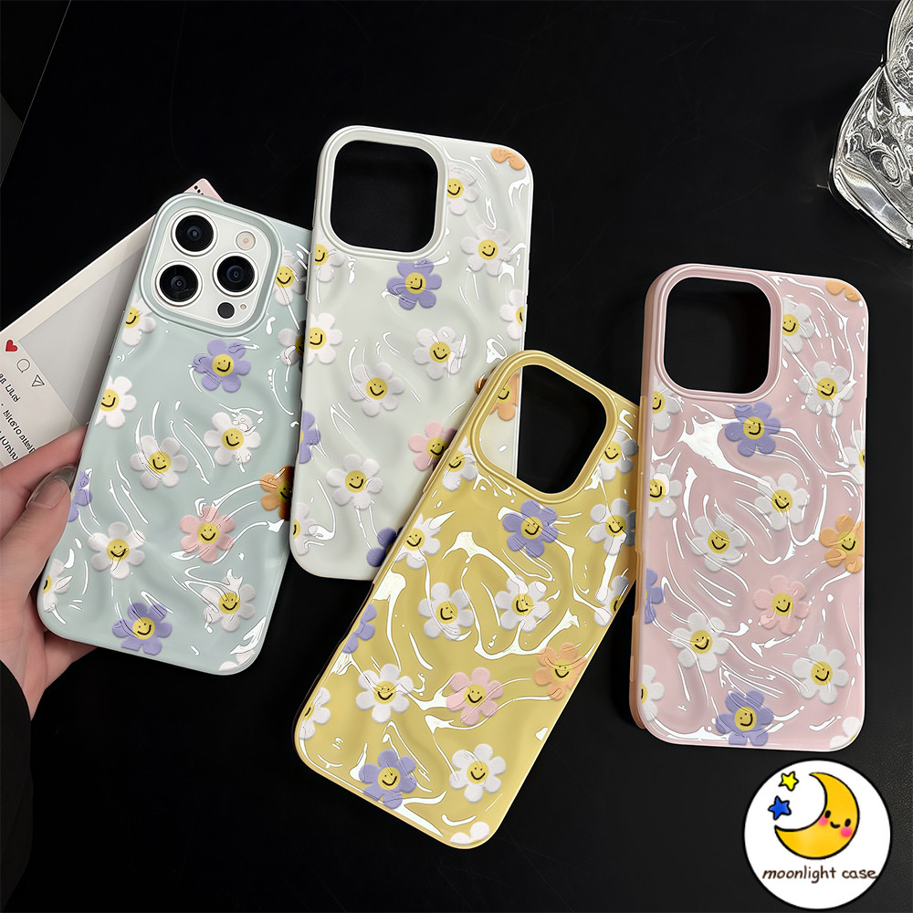 ❤GOOD❤ เคสเหมือนอุกกาบาต ดอกไม้ทั่วหน้าจอ ดอกไม้ยิ้ม มีสีสัน สดใหม่ สําหรับIPhone16 15 13 12 11 7 8plusProPromax X XR XS - รูปที่ 7