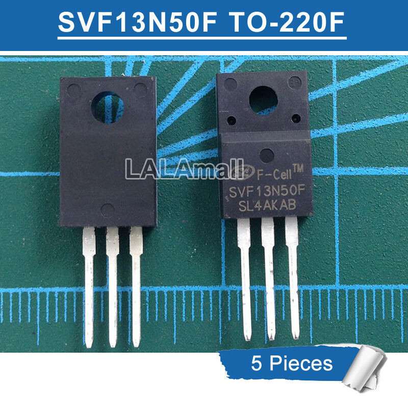 5pcs SVF13N50F TO-220F SVF 13N50F 13N50 TO220F N-channel 13A/500V MOSFET ทรานซิสเตอร์ใหม่ IC P7WQ