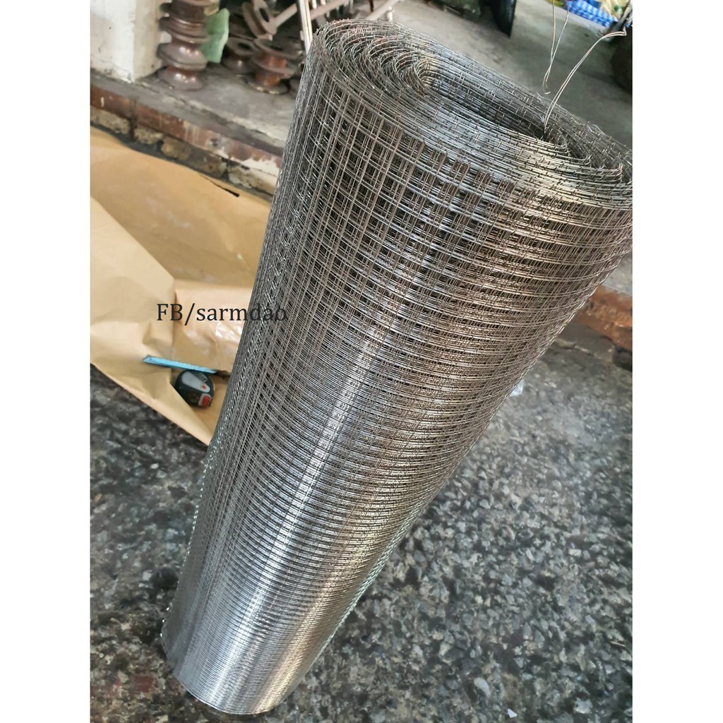 ตาข่ายกันนกสแตนเลส 90ซม. Stainless แท้100% (bird nest) ตาข่ายใบไม้รางน้ำ