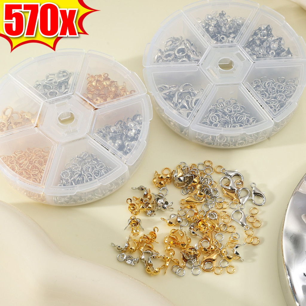 Lobster Clasp & Repair Tool Kit - อุปกรณ์แหวนกระโดดแบบเปิดโลหะผสม - DIY Jewellery ทําอุปกรณ์เสริมวัส