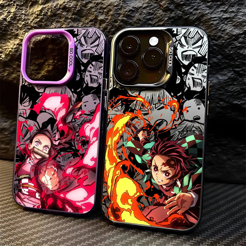 สําหรับIphone 11 12 13 14 15 Pro Max X XS Maxโทรศัพท์มือถือกรณีDemon Slayer Kamado Nezuko Tanjirou Z