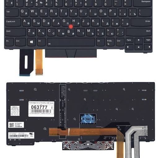 แป้นพิมพ์แล็ปท็อป Thinkpad L380 L390 L480 L490 E480 T480s - แบ็คไลท์