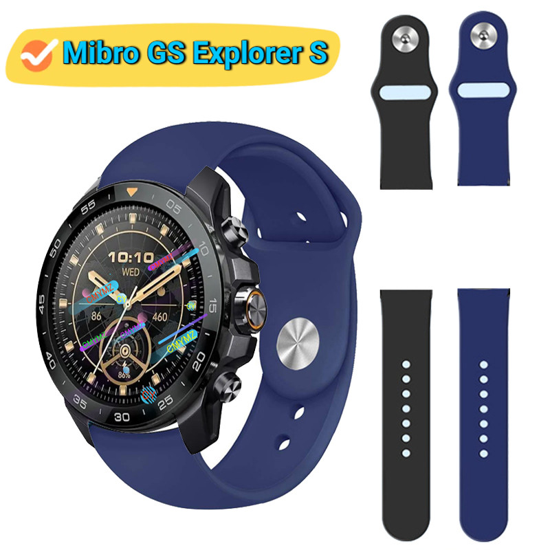 Mibro GS Explorer S strap สายซิลิโคน Mibro watch GS Explorer S strap สายรัดข้อมือกีฬา