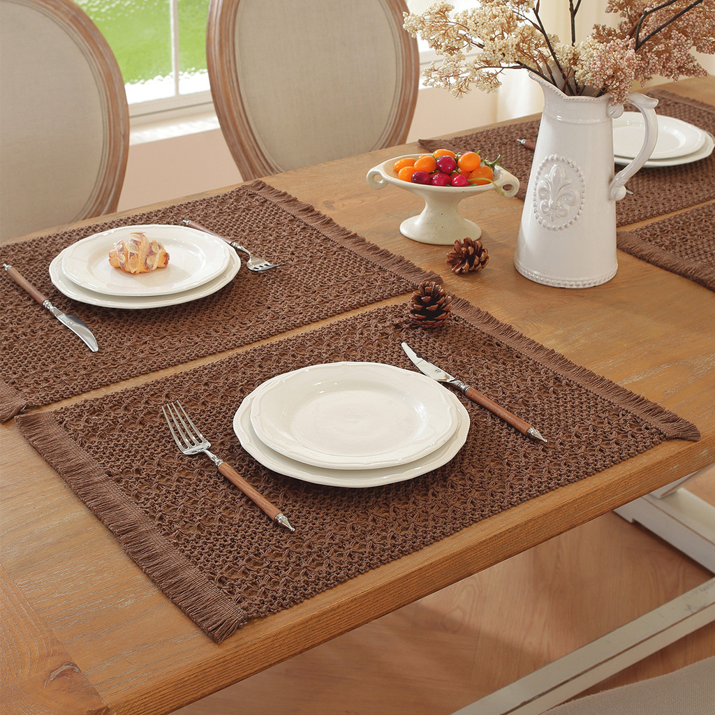 ผ้าปูโต๊ะนอร์ดิกวัสดุผ้าลินินคุณภาพสูงทนทานเสื่อโต๊ะสําหรับรับประทานอาหาร/ชา/ตกแต่งโต๊ะกาแฟ - รูปที่ 6