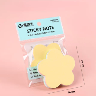 กระดาษโน้ต 100แผ่น/แพ็ค เครื่องเขียน สีพาสเทล กาวในตัว กระดาษโน๊ต Sticky note กระดาษโน้ตมีกาวในตัว