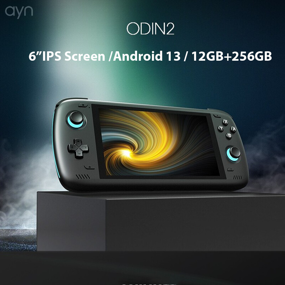 Ayn Odin 2 Pro รุ่นอัพเกรด 6 "หน้าจอ IPS เครื่องเล่นเกมมือถือ Android13 16G 512G Wifi บลูทูธคอนโซลแบ