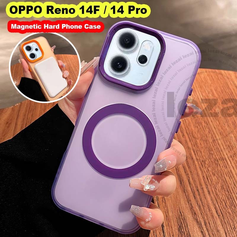 เคสแข็ง OPPO Reno 14F Reno14F Reno 14 Pro Reno14Pro 5G เคสแม่เหล็กกันกระแทกฝาหลัง