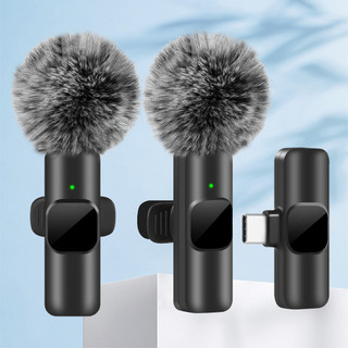 Lavalier Mini Wireless Microphone for Smartphone PC for Vlog Audio Video Recording Game Teaching