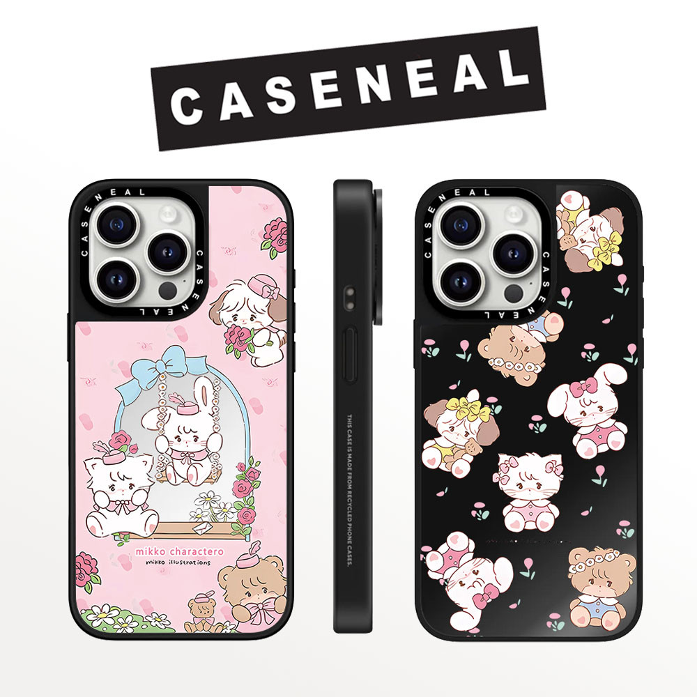 Drop proof CASENEAL เคสโทรศัพท์สําหรับ iPhone 16promax 16pro 16 15Pro 15promax 14promax 13 13promax พิมพ์ด้านข้างเคสแข็งน่ารัก MIKKO 12promax กรณี iPhone 11 กรณีคุณภาพสูง