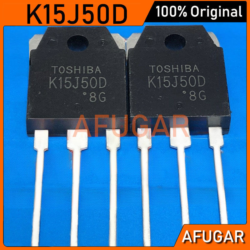 2PCS Original K15J50D TK15J50D TO-3P 15A/500V N-channel MOSFET ทรานซิสเตอร์ใหม่ 1K6Z