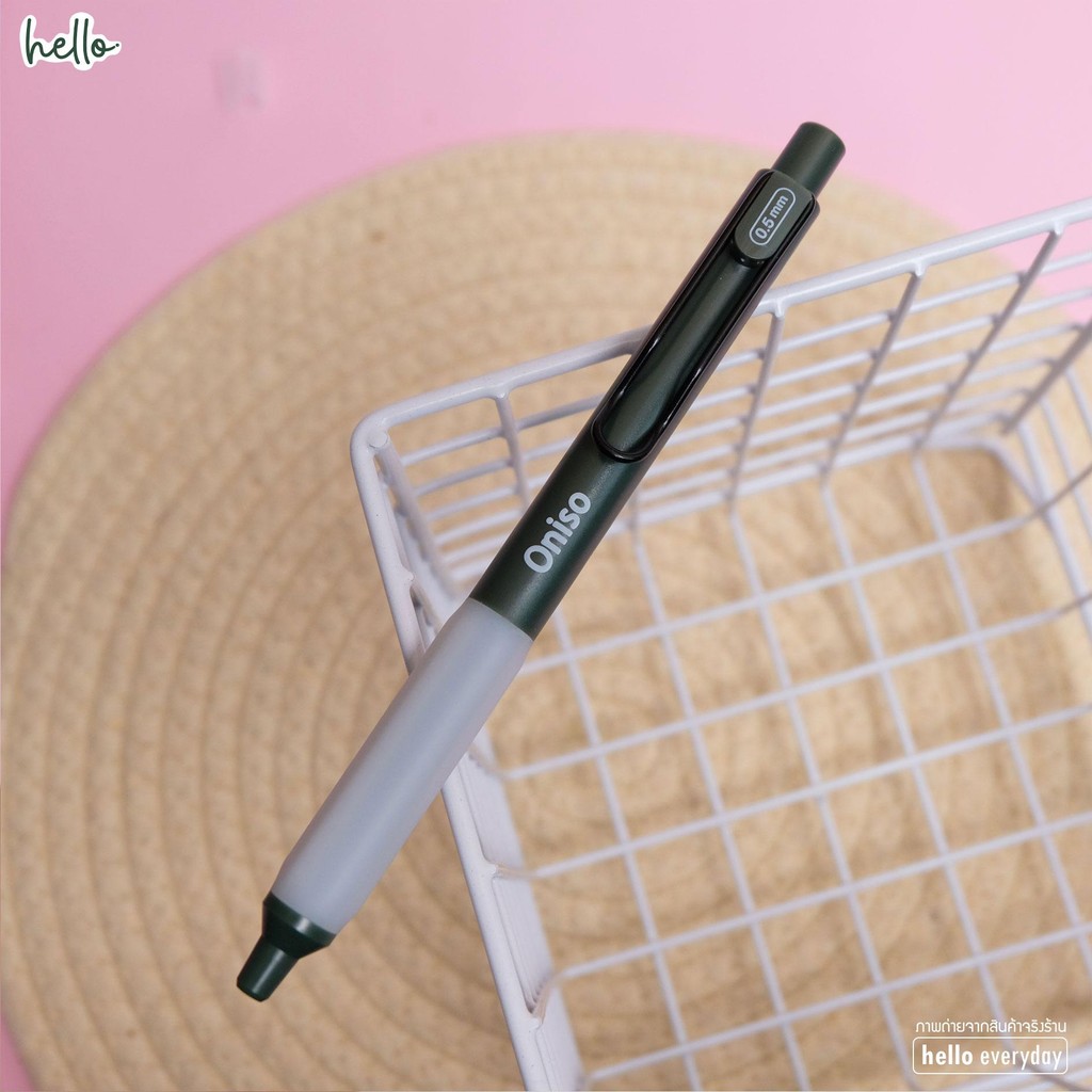 Oniso - ปากกาเจล แบบกด มียางจับนุ่มมือ หัวลูกลื่น2ชั้น 0.5mm. รุ่นONI-9133 หมึกสีน้ำเงิน - รูปที่ 5