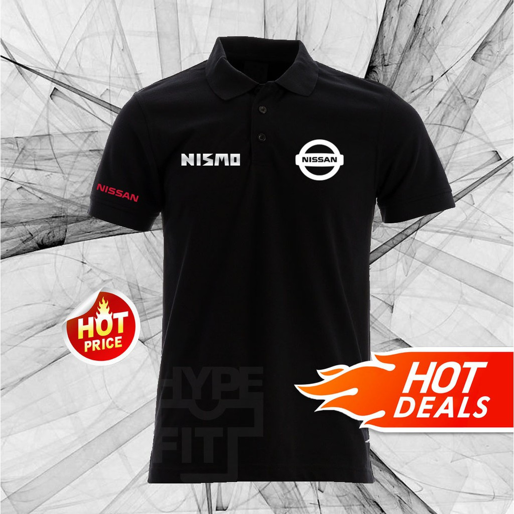 NEW Nissan Nismo Logo Polo T-Shirt Size XS, S, M, L, XL, 2XL, 3XL