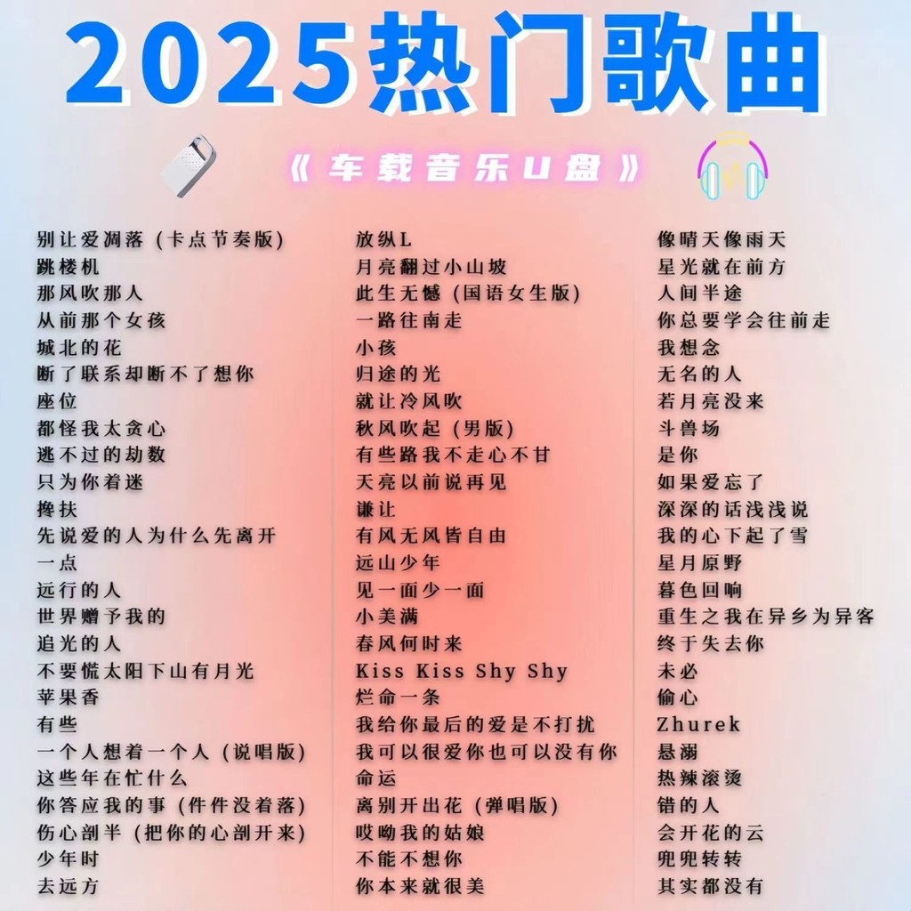 เพลงและMVใหม่ล่าสุดปี2025 คุณภาพเสียงHD พร้อมUSB