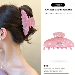 กิ๊บติ๊ดผมหญิง ทำจากอะเซเตート สไตล์แฟชั่น สีทึบ สำหรับยัดด้านหลังศีรษะ