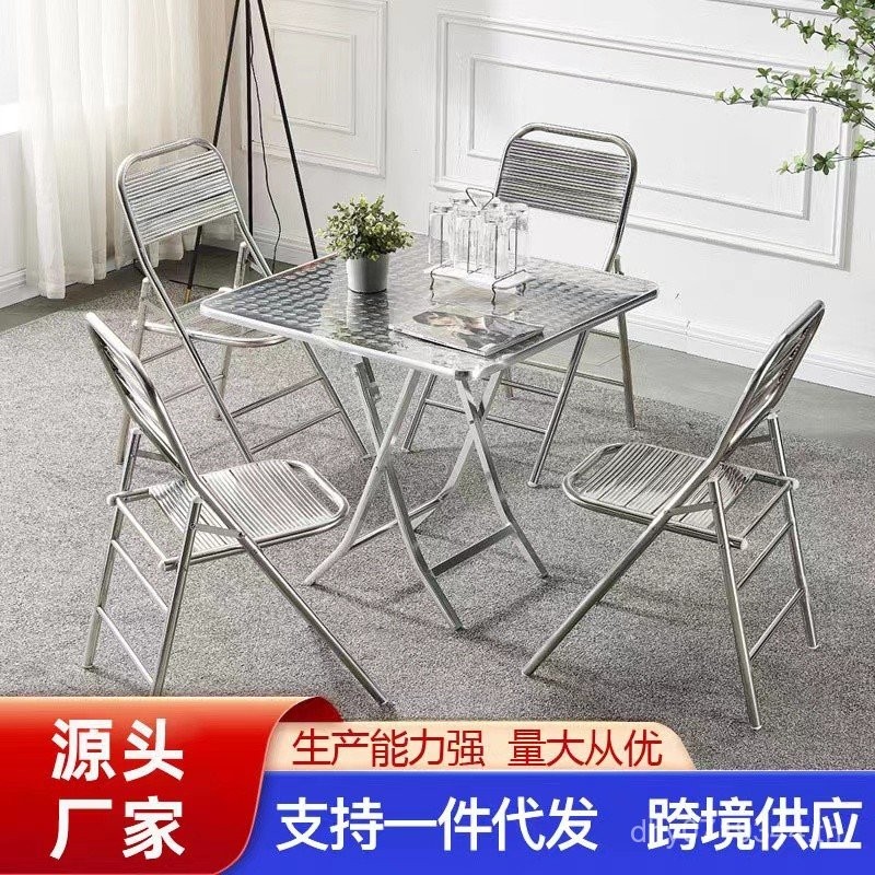 โต๊ะพกพาโต๊ะพับขนมขบเคี้ยวแผงลอยอาหารโต๊ะรับประทานอาหารให้เช่าบ้านกลางแจ้งหอพักครัวเรือนตารางที่เรีย