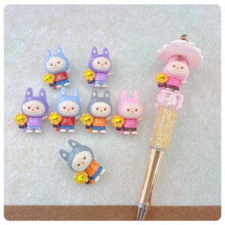 การ์ตูนลาบู ลูกปัดยางมีรู ทําเอง ห่วงโซ่โทรศัพท์มือถือเครื่อ…