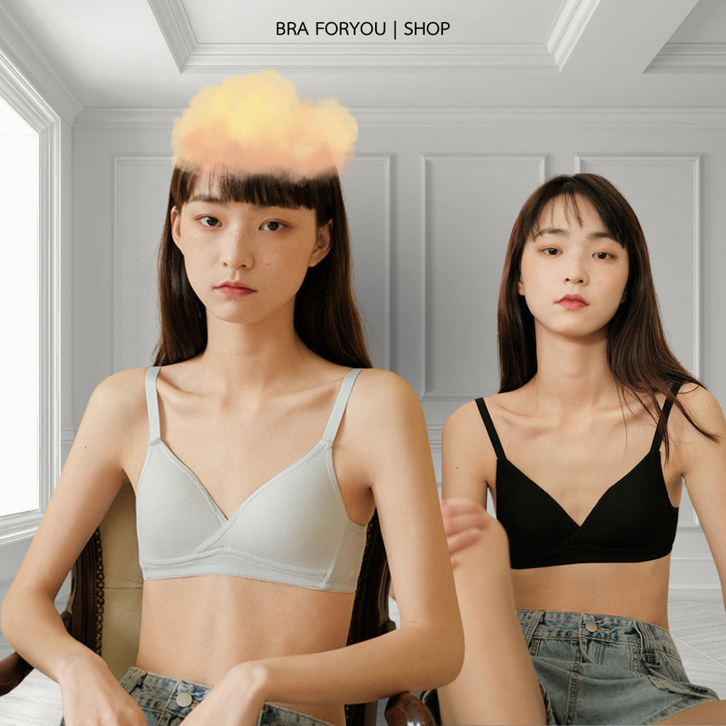 Bra Foryou ชุดชั้นไร้โครงฟองน้ำในตัวสำหรับสาวมัธยม น่ารักมากๆ (332) เสื้อผ้าผู้หญิง