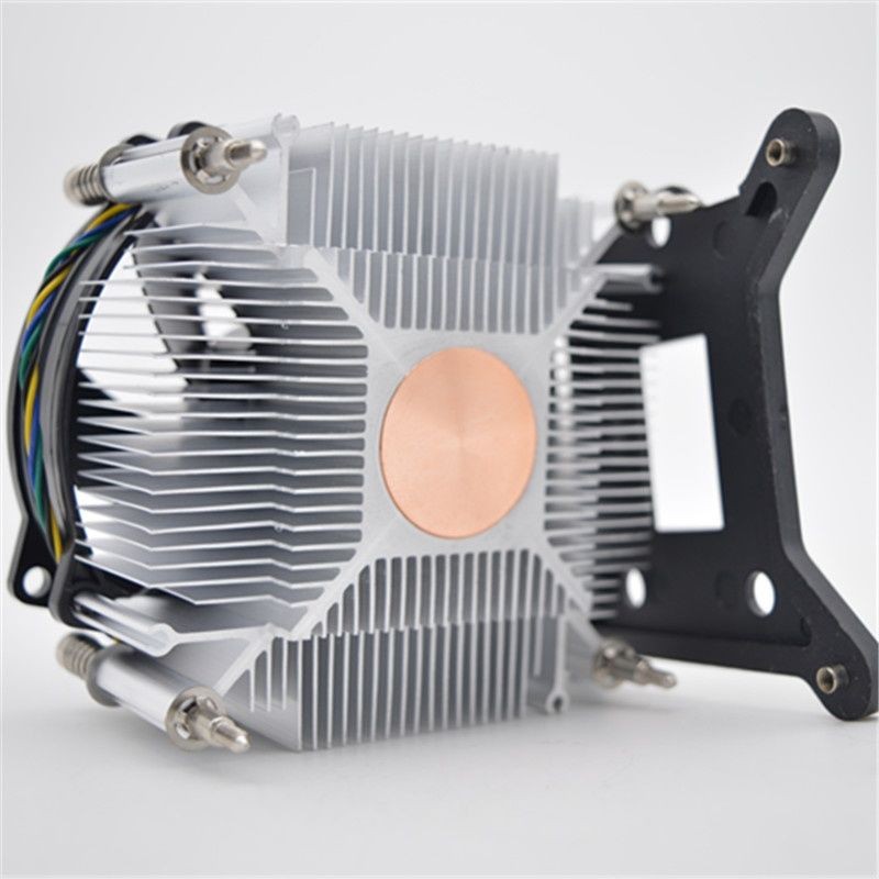 AVC เส้นตัวนำทองแดงควบคุมอุณหภูมิ เครื่องทำความเย็น CPU 1200 ไฟล์พัดลม CPU I3 I5 I7 เสียงเงียบสุดๆ