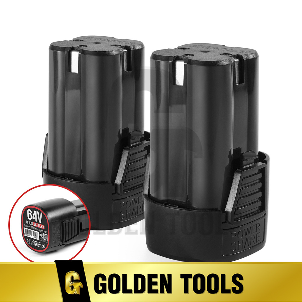 TOMA JAPAN แบตเตอรี่ลิเธียมไอออน 64V Lithium-ion Battery สำหรับสว่านไร้สาย 2ระบบ มอเตอร์บัสเลส รุ่น 