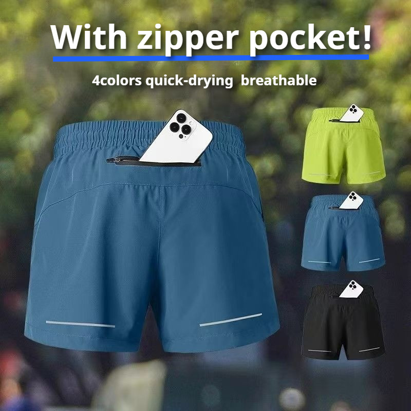 MANSTR กางเกงขาสั้นตาข่ายระบายอากาศดี unisex พกพาสะดวก สำหรับกีฬาหลากหลาย