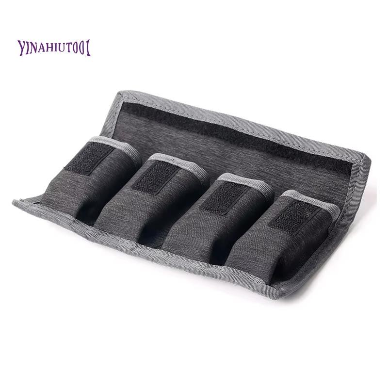 Yinahiut001Battery Holder Case AA AAA Battery Storage Bag 4 Pocket for AA/AAA Battery และแบตเตอรี่กล