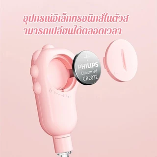 ที่แคะหูไดโนเสาร์เรืองแสง 3 in 1 แว่นขยาย 180° LED ปลอดภัยสำหรับทารก ชุดครอบครัวพ่อแม่ลูก
