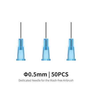 DSPIAE PT-AB Wash-Free Airbrush อุปกรณ์เสริม 50ml ขวดผสมสี 0.3 มม.0.5 มม.เฉพาะสเปรย์เข็ม Wash-Free Airbrush ชิ้นส่วนเครื่องมือ