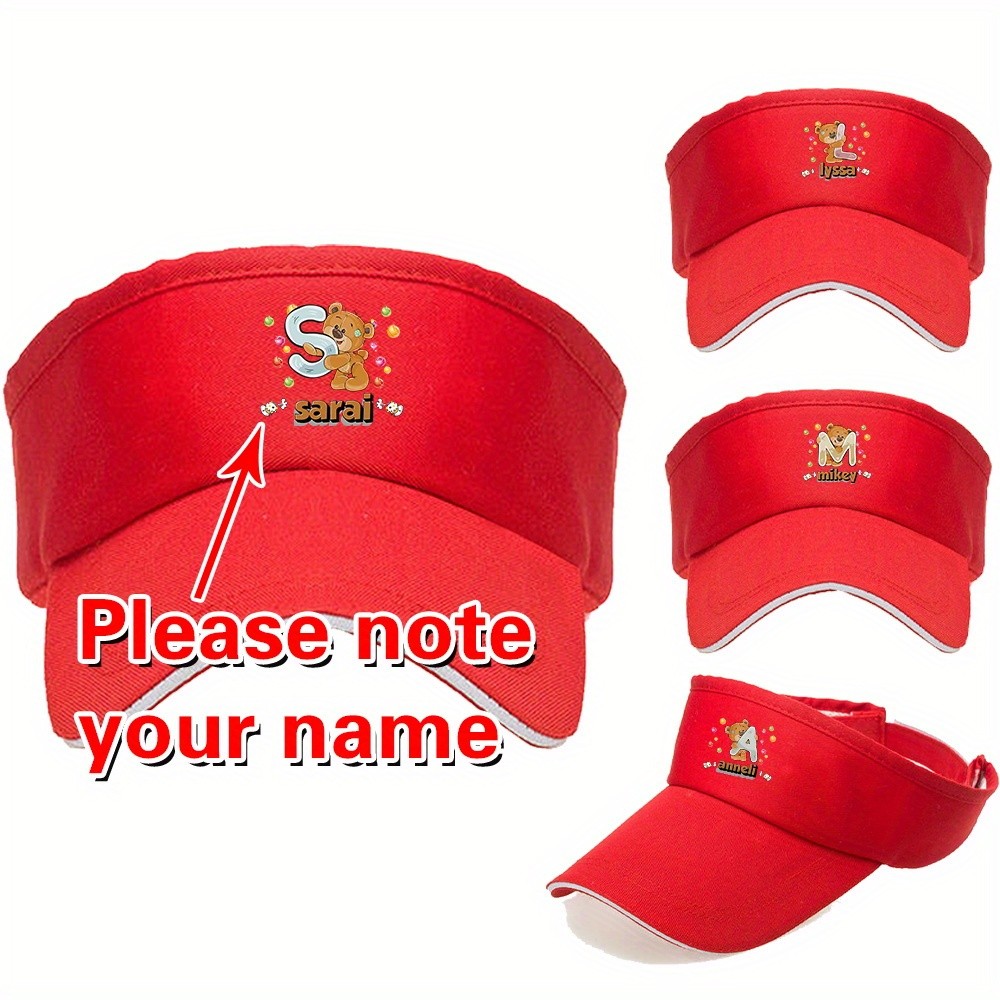 การปรับแต่งชื่อ🔥Outdoor Visor Cap UV Protection Trendy Visor Golf/Run Visor Stay Lightweight Adjusta