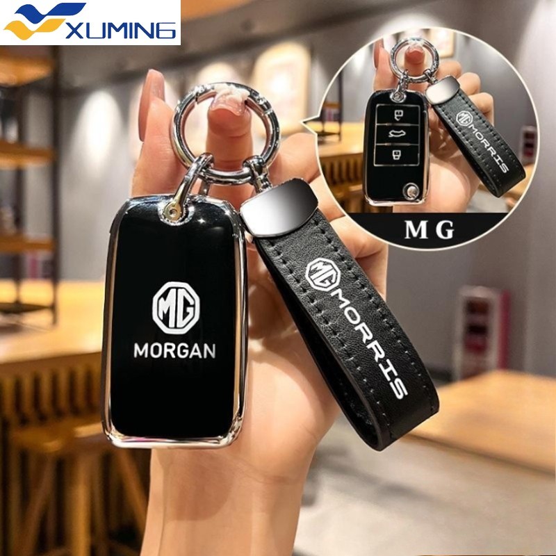 XM MG MG3/ZS EV/MG4/MG5/MG6/MG HS/MG5 Mt ฝาครอบกุญแจรถ MG หนังพวงกุญแจ MG