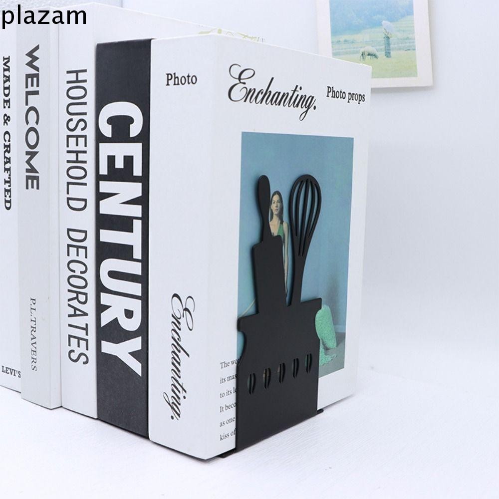 PLAZAM Book Stopper Metal Budget Organizer Creative Book Holder