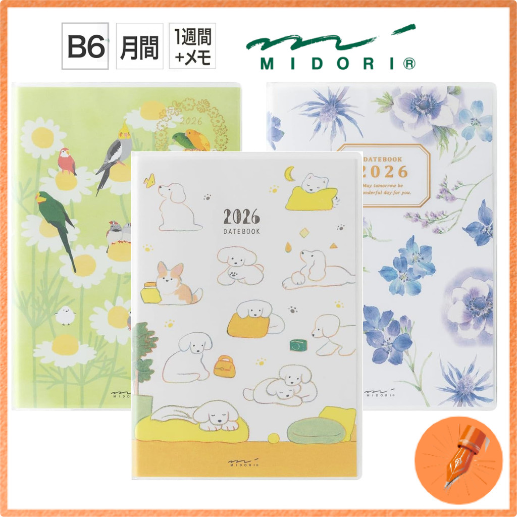 Midori Pocket Diary B6 Weekly Planner 2026