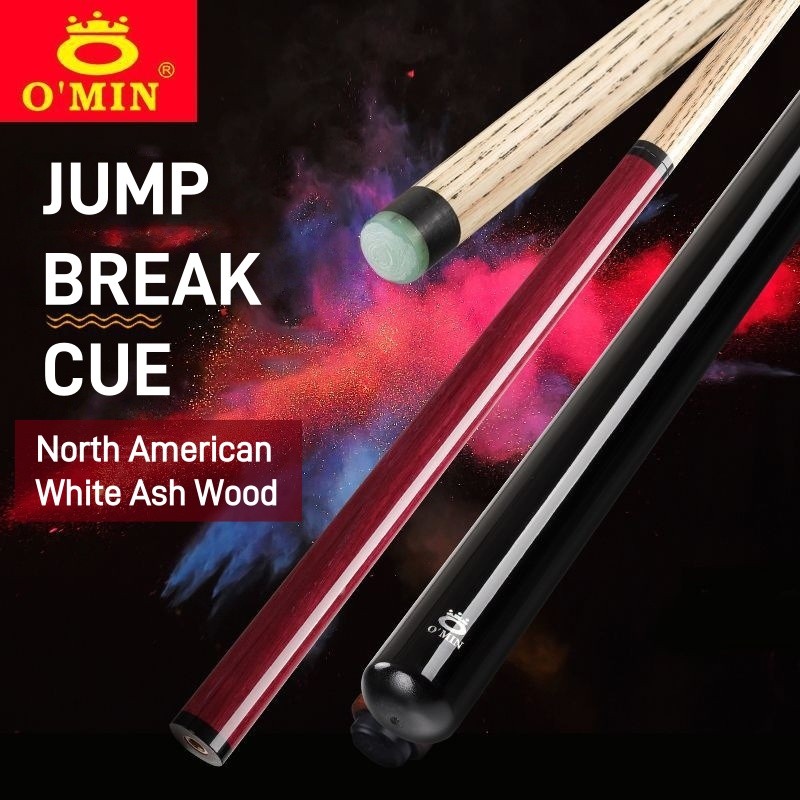 Omin Break Jump Cue ไม้คิว 3 ชิ้น เพลาไม้แอช สําหรับตีลูกแตกและกระโดดลูกอย่างแม่นยํา