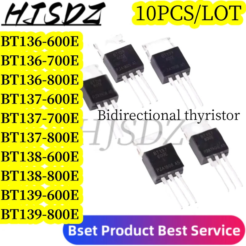 1-5PCS BT136-600E BT137-600E BT138-600E BT139-600E BT136-800E BT137-800E BT136-700E BT137-700E TO220