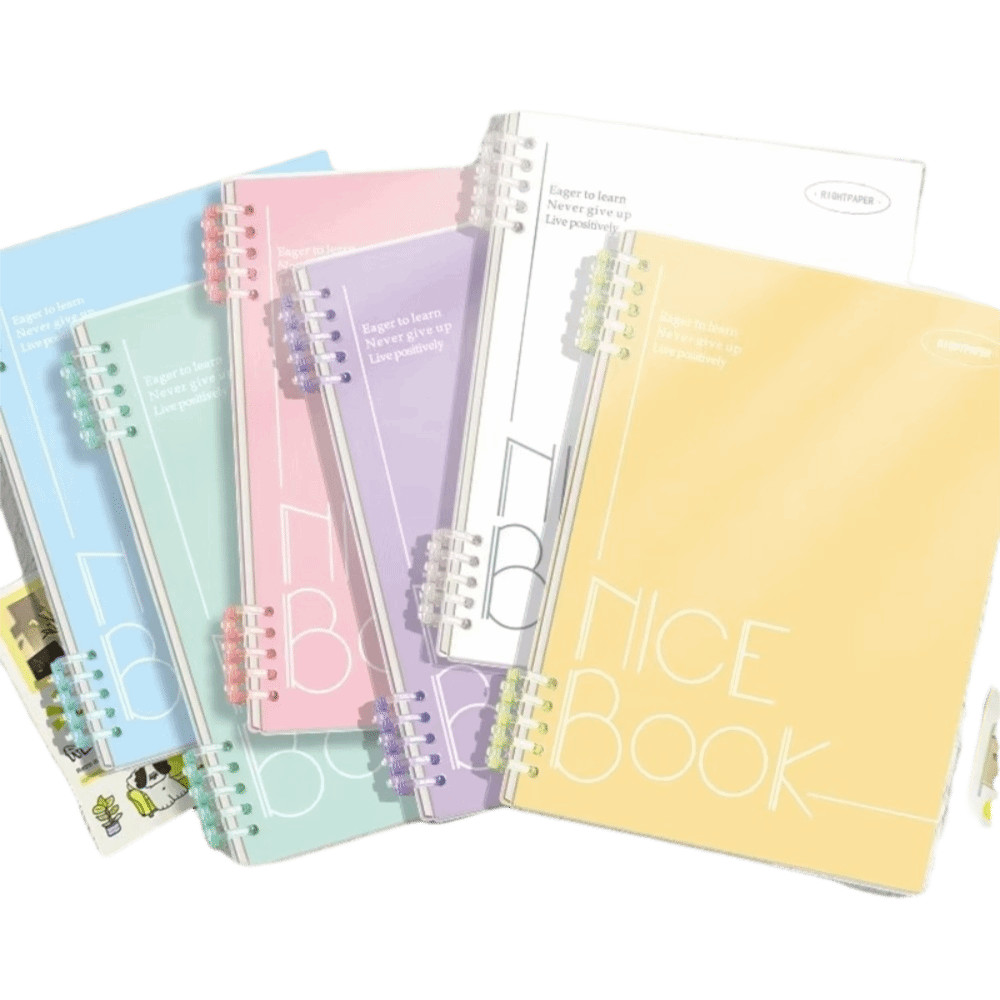 คาอุส‌ สมุดโน๊ตแหวน เครื่องผูก, เครื่องเขียนรีฟิล ก5 สมุดโน้ตแบบหลวม, แหวน เครื่องผูก ที่ถอดออกได้ 60 แผ่น หน้า ปกโน๊ตบุ๊ค - รูปที่ 5