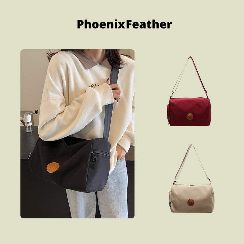 Phoenix Feather  กระเป๋า tote ไนลอนความจุมาก สไตล์แฟชั่น