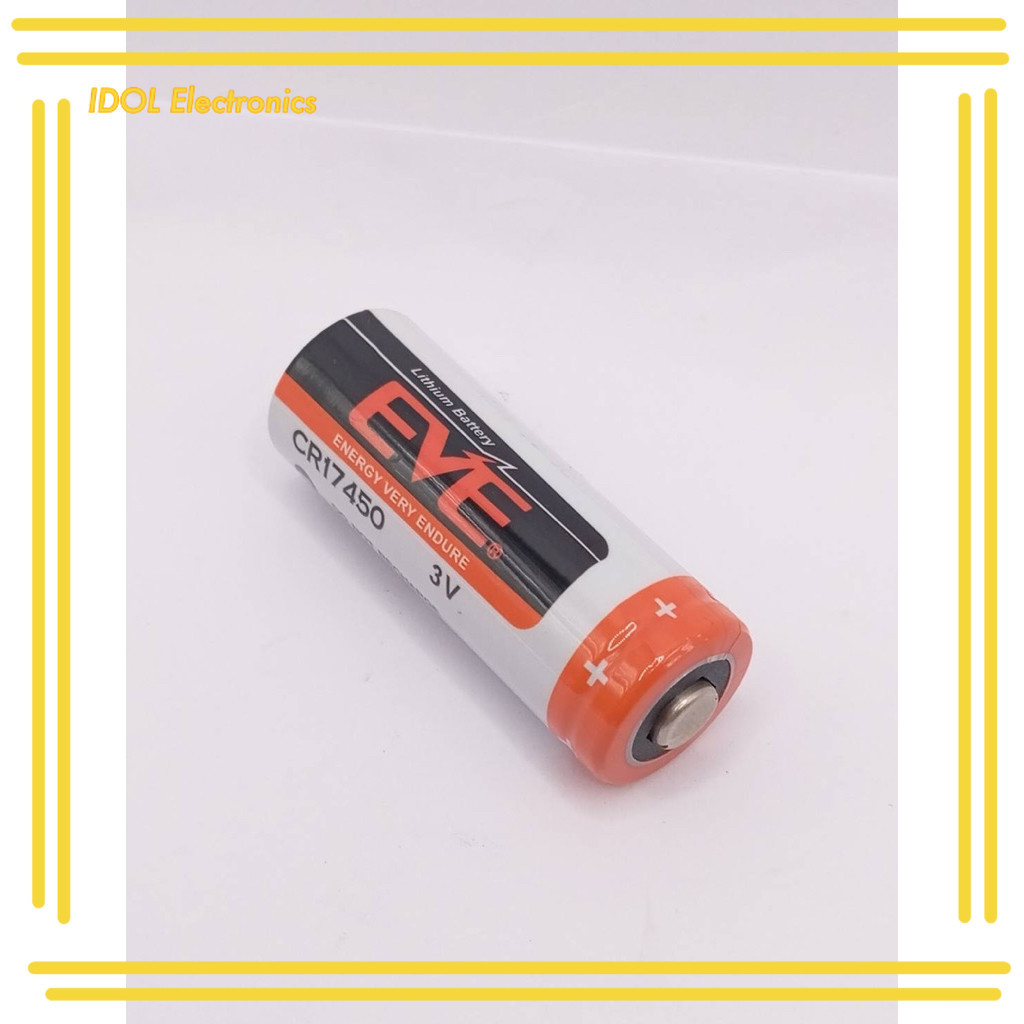 ราคาถูก! CR17450 ER17450 EVE มีขา แบตเตอรี่ CR17450 ER17450 ขาลงปริ้น  EVE มีขา
