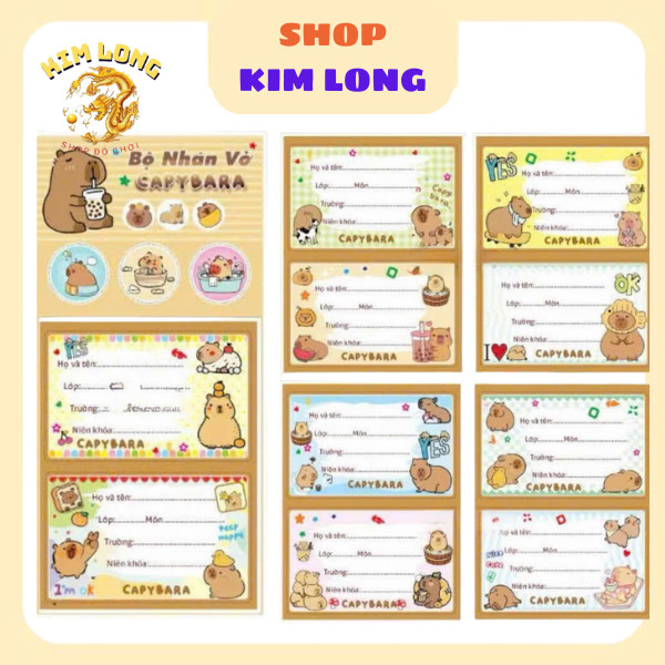 ชุดป้ายโน๊ตบุ๊ค 30 ชิ้น, CUTE DOREMON / CAPYBARA / KUROMI / KITTY BOOK STICKERS