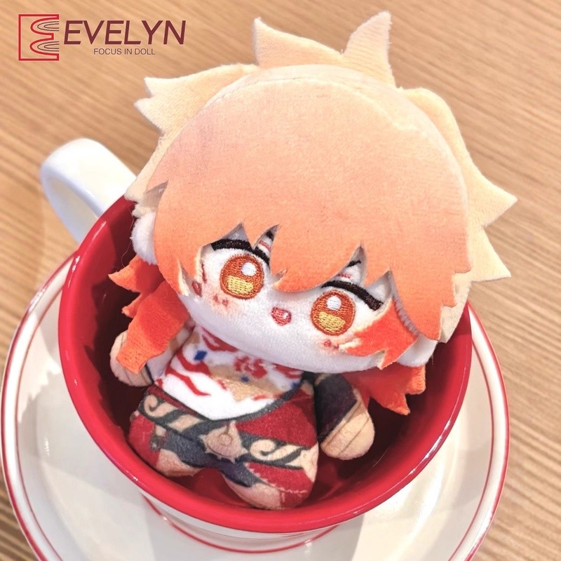 Evelyn Mydei อะนิเมะคอสเพลย์ 10 ซม.น่ารักตุ๊กตาตุ๊กตาตุ๊กตา Plushie ของเล่นจี้ตุ๊กตาของเล่นแฟนของขวั