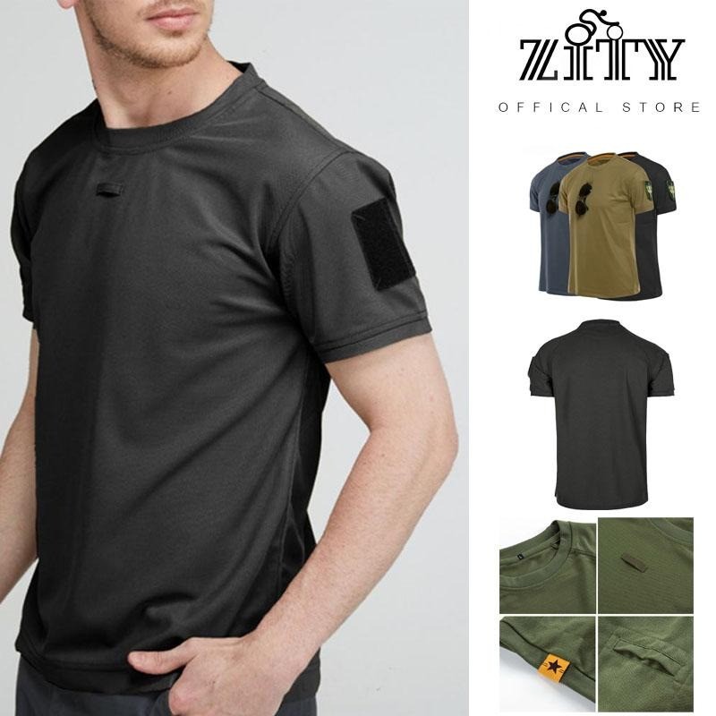 เสื้อเชิ้ตปกยุทธวิธี, สำหรับผู้ชาย, แห้งเร็ว, เสื้อต่อสู้, เกรดทหาร, ดูดซับความชื้น, คอตั้ง, เสื้อยืดฝึก ราคา ถูกที่สุด ดีลบีเคเค