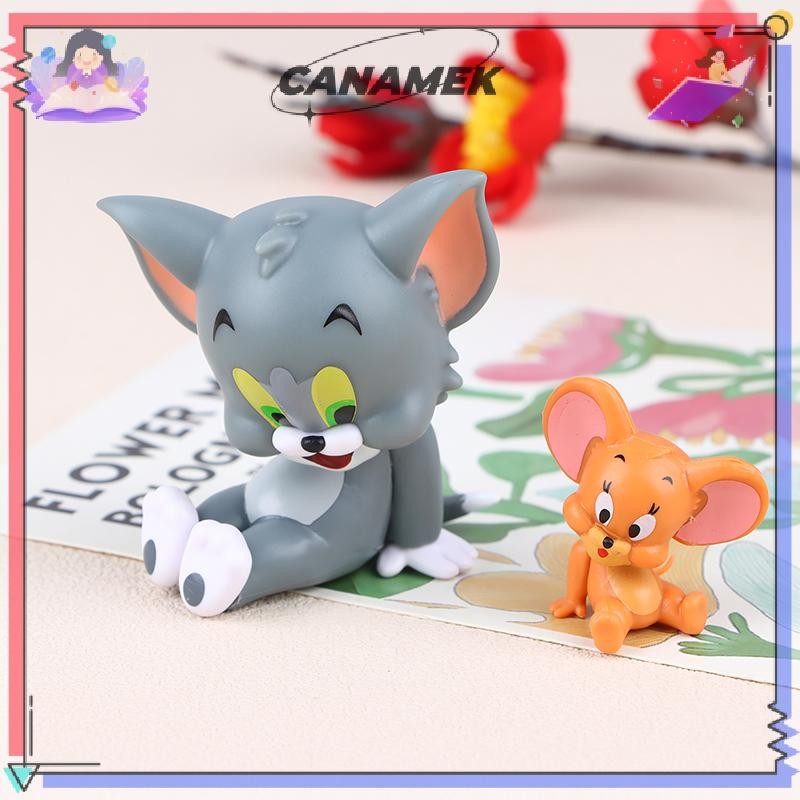 [technicolor] อะนิเมะ Tom and Jerry Kawaii กล่องตาบอด Action Figure สไตล์ชีสของเล่นเด็กคริสต์มาสของขวัญโต๊ะเครื่องประดับยานยนต์สต็อกใหม่