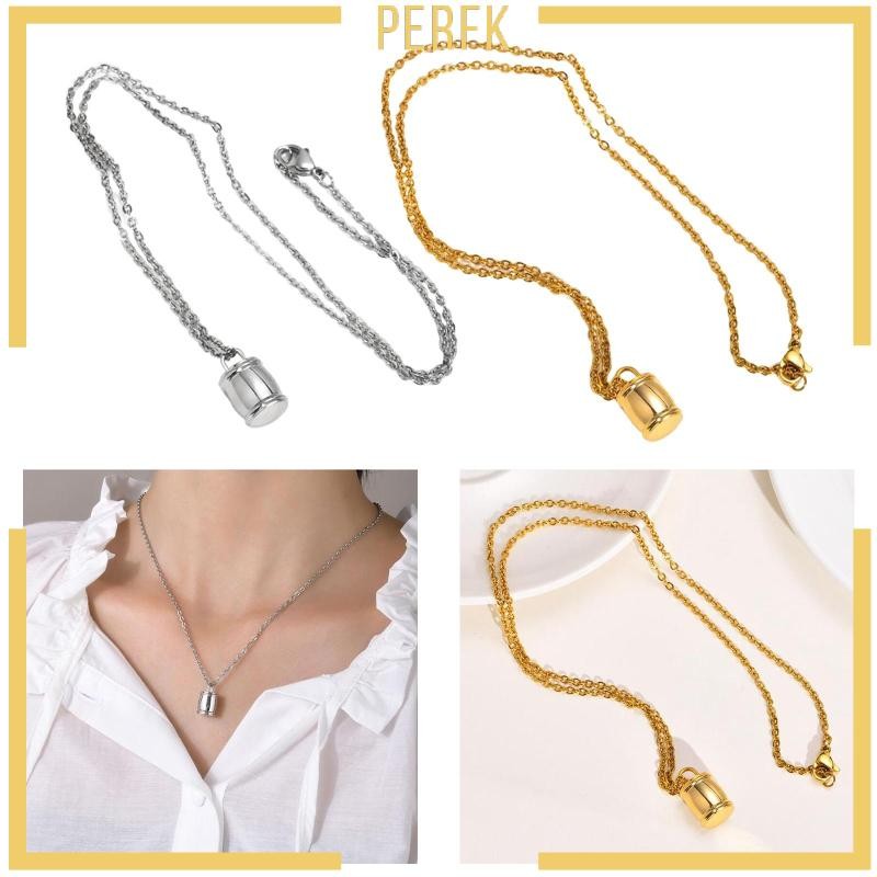 [Perfk] Urn สร้อยคอ Ashes จี้ Locket Keepsake Urn Holder สําหรับขี้เถ้าสัตว์เลี้ยงเพื่อน