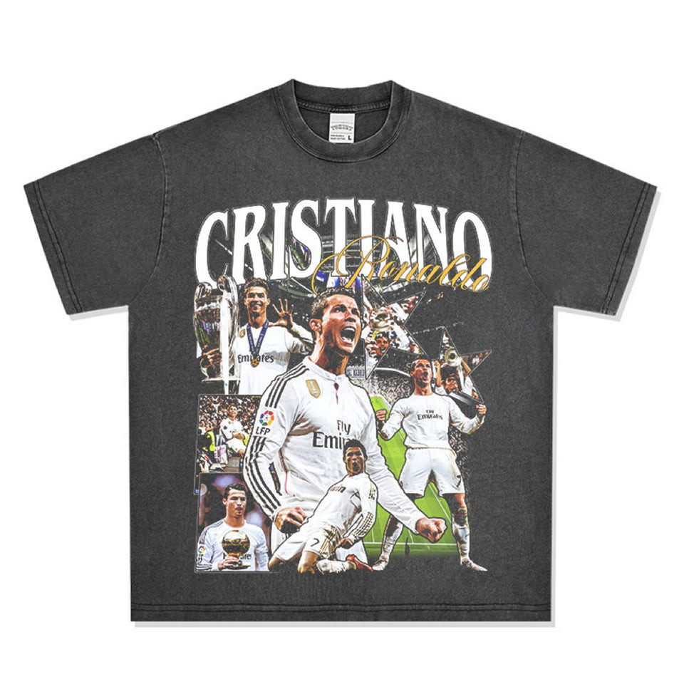 เสื้อยืด Cristiano Ronaldo Oversize Washed