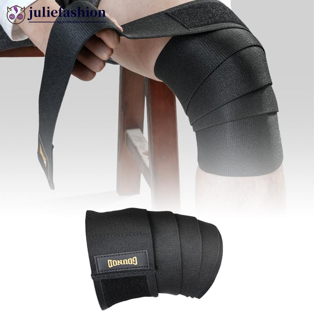 JULIEFASHION สายรัดเข่า.Wrap-Around ปรับได้ สำหรับsquatsและกีฬาอื่นๆ F6M3