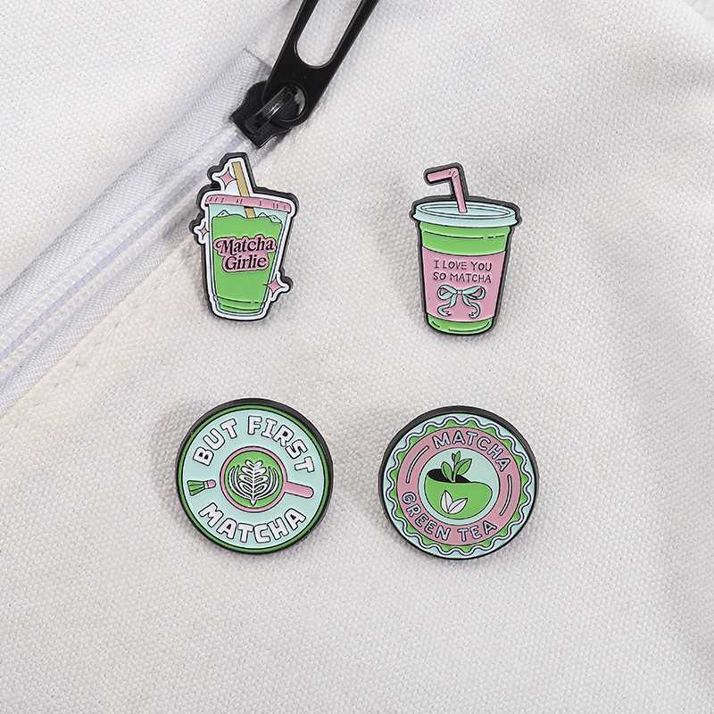 เข็มกลัดการ์ตูน-matcha girlie พร้อมคำคมสนุกๆ ‘ฉันรักคุณ’ เหมาะสำหรับเสื้อผ้าและกระเป๋าเป้ ราคา ถูกที่สุด ดีลบีเคเค แกลเลอรีภาพที่ 4
