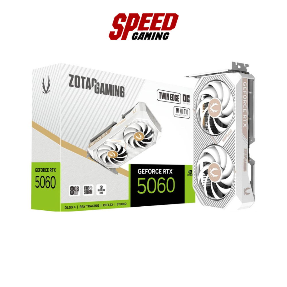ZOTAC GAMING NVIDIA GeForce RTX 5060 Twin Edge OC White Edition VGA Card การ์ดจอ | By Speed Gaming