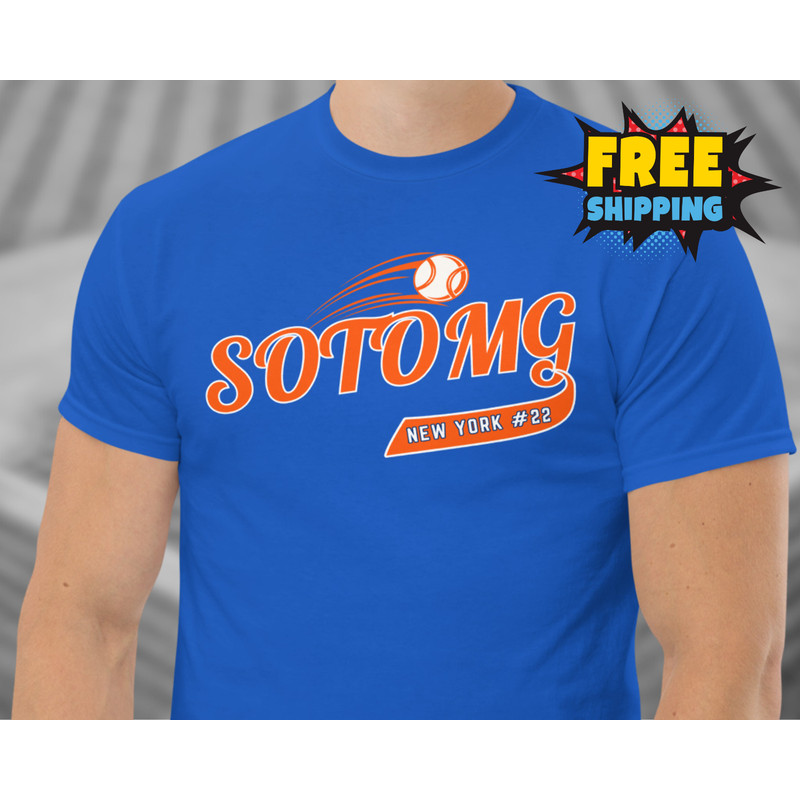 เสื้อบอลทีม Mets ของ Juan Soto เหมาะสำหรับทุกเพศ ไซส์ XS-3XL
