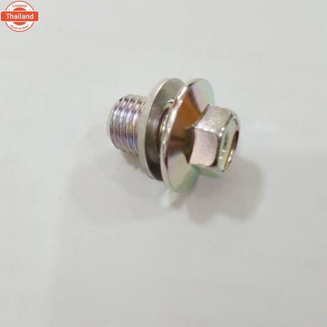 อะไหล่แต่งมอเตอร์ไซค์ น๊อตถ่ายน้ำมันเครื่อง+แหวน MIOใช้กัFino/Nouvo/Nouvo-mx/Nouvo-sx/Gt-125/Mio-125